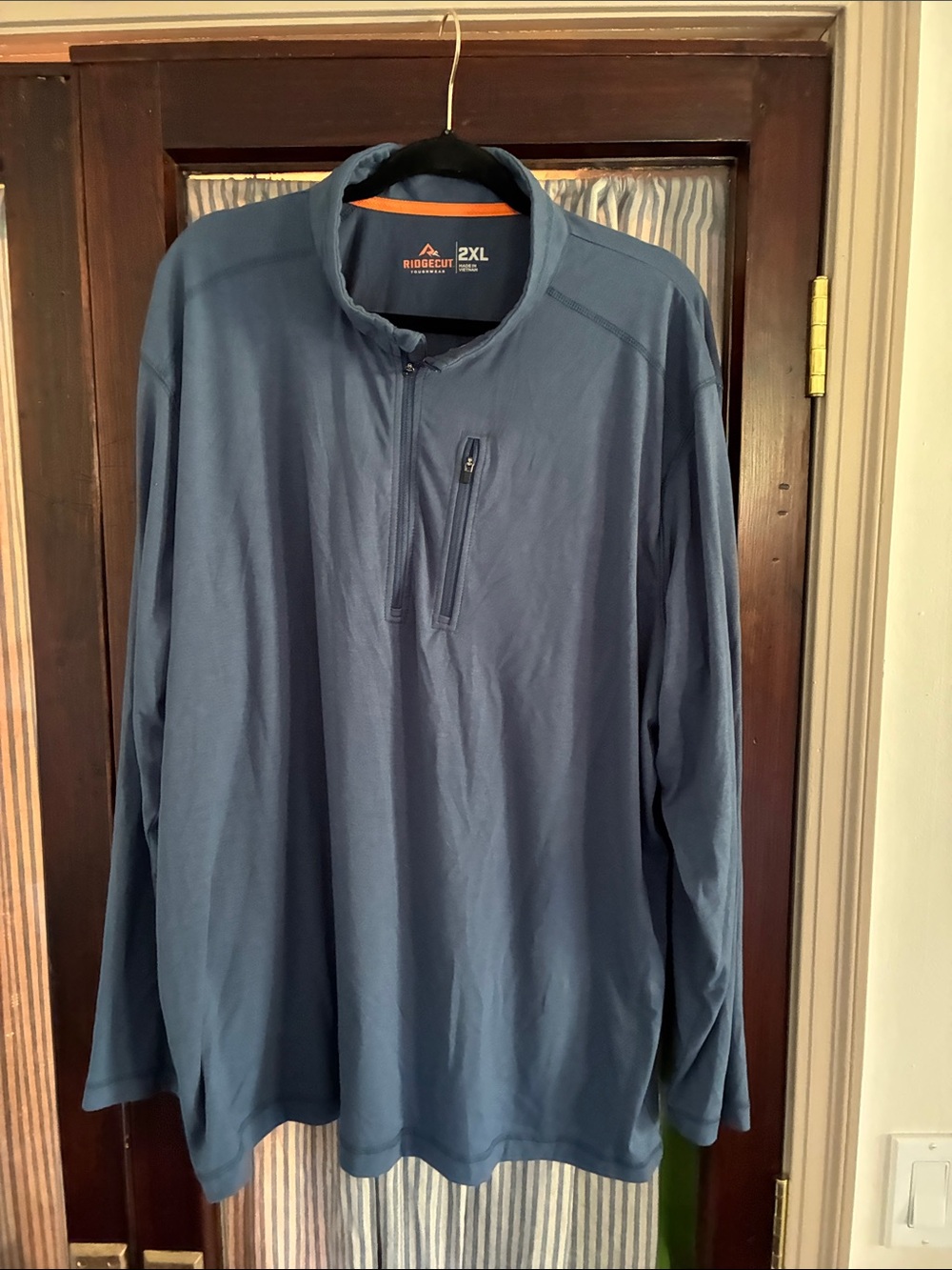 Ridgecut 2XL Slate Blue Quarter-Zip Pullover